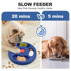 Pet licking bowl Puzzle Toy Food Dispenser Boredom Relief IQ Training Fixable Crate Anti Slip Slow Feeder Bowl For Dogs
