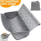 Pet Shopping Cart Cover Polyester Dog Grocery Cart Cover with Storage Bag Portable Pet Supplies Accessories for Outdoor
