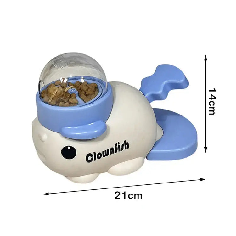 Pet Snack Feeder Dog Food Dispenser Automatic Feeder Puppy Cartoon Duck Whale Design Used To Train Cats Accessories