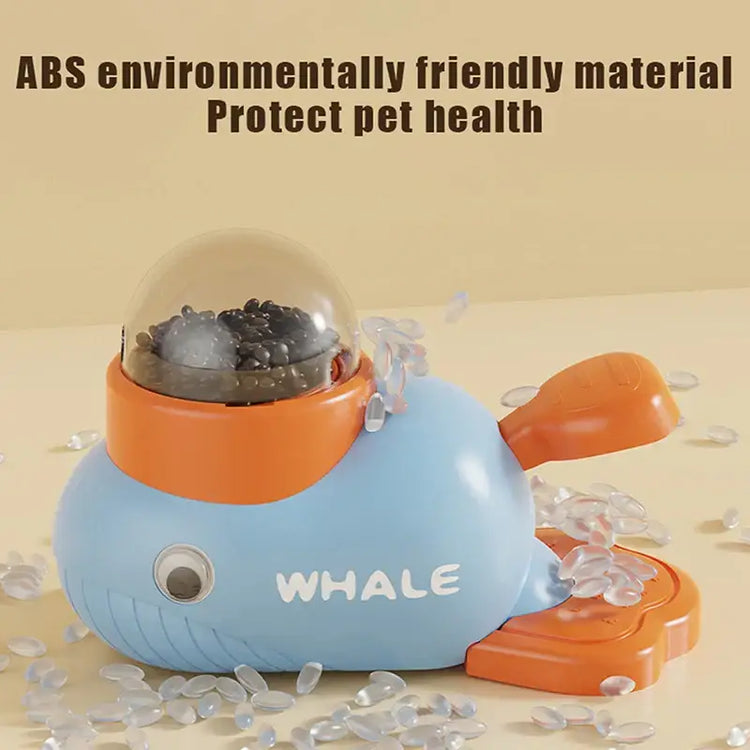 Pet Snack Feeder Dog Food Dispenser Automatic Feeder Puppy Cartoon Duck Whale Design Used To Train Cats Accessories