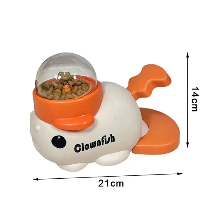 Pet Snack Feeder Dog Food Dispenser Automatic Feeder Puppy Cartoon Duck Whale Design Used To Train Cats Accessories