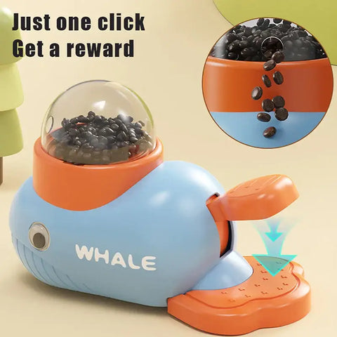 Pet Snack Feeder Dog Food Dispenser Automatic Feeder Puppy Cartoon Duck Whale Design Used To Train Cats Accessories