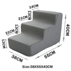 Pet Stairs Toys Cat Dog Ladder 2 3 4 Step Stairs for Dogs Puppy Ramp Detachable Sponge Pet Ladder Accessories
