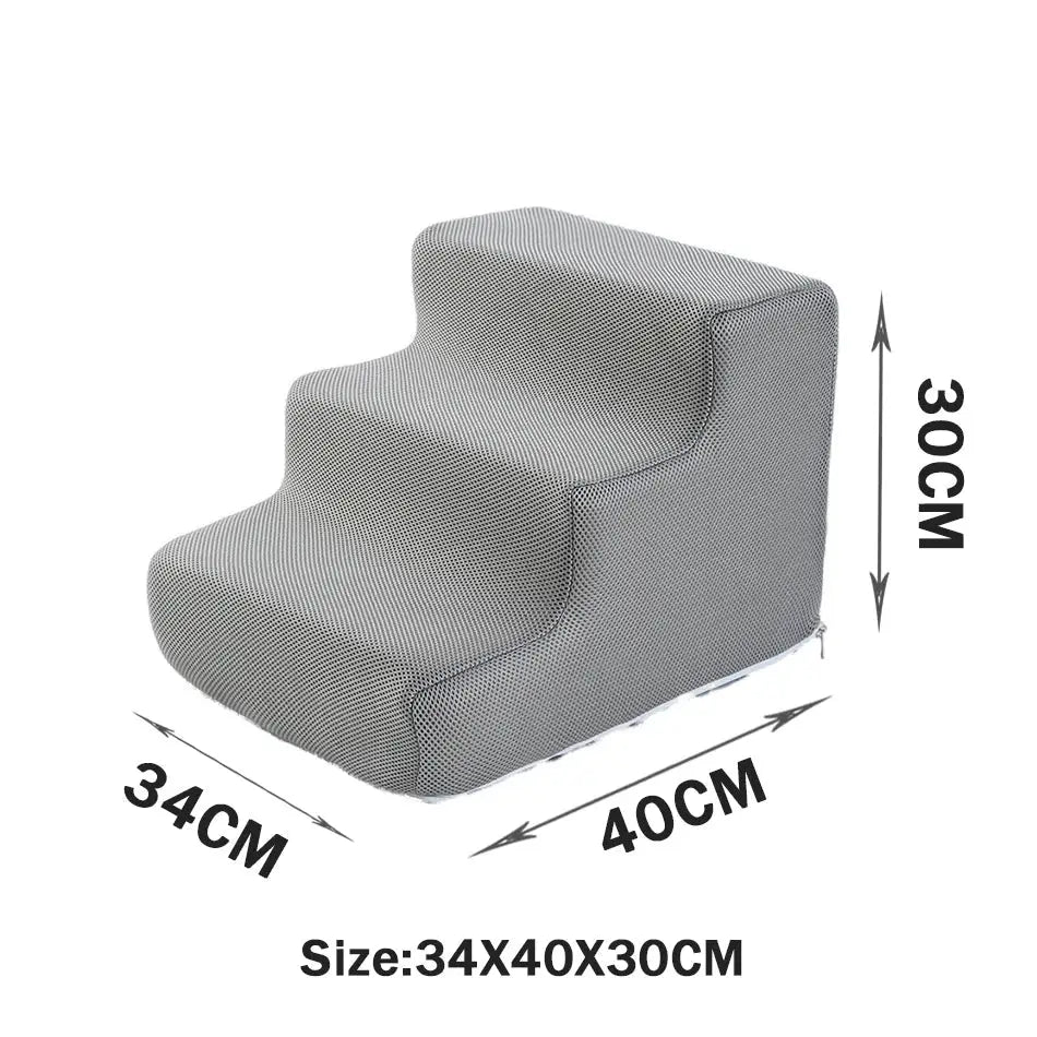 Pet Stairs Toys Cat Dog Ladder 2 3 4 Step Stairs for Dogs Puppy Ramp Detachable Sponge Pet Ladder Accessories