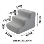Pet Stairs Toys Cat Dog Ladder 2 3 4 Step Stairs for Dogs Puppy Ramp Detachable Sponge Pet Ladder Accessories