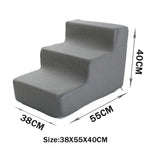 Pet Stairs Toys Cat Dog Ladder 2 3 4 Step Stairs for Dogs Puppy Ramp Detachable Sponge Pet Ladder Accessories