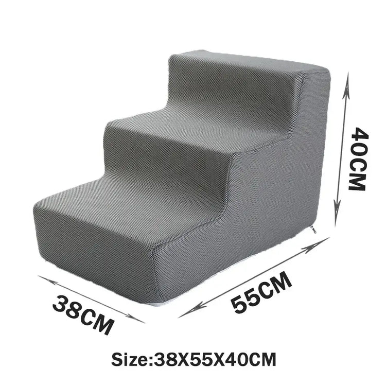 Pet Stairs Toys Cat Dog Ladder 2 3 4 Step Stairs for Dogs Puppy Ramp Detachable Sponge Pet Ladder Accessories