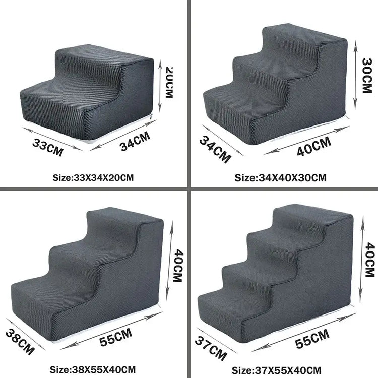 Pet Stairs Toys Cat Dog Ladder 2 3 4 Step Stairs for Dogs Puppy Ramp Detachable Sponge Pet Ladder Accessories - pet