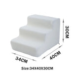Pet Stairs Toys Cat Dog Ladder 2 3 4 Step Stairs for Dogs Puppy Ramp Detachable Sponge Pet Ladder Accessories