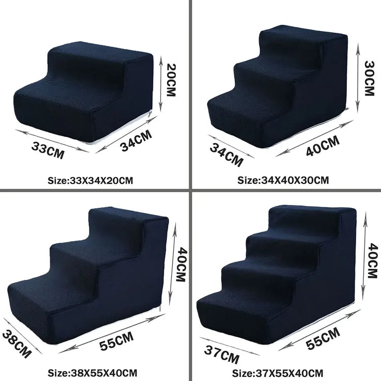 Pet Stairs Toys Cat Dog Ladder 2 3 4 Step Stairs for Dogs Puppy Ramp Detachable Sponge Pet Ladder Accessories - pet