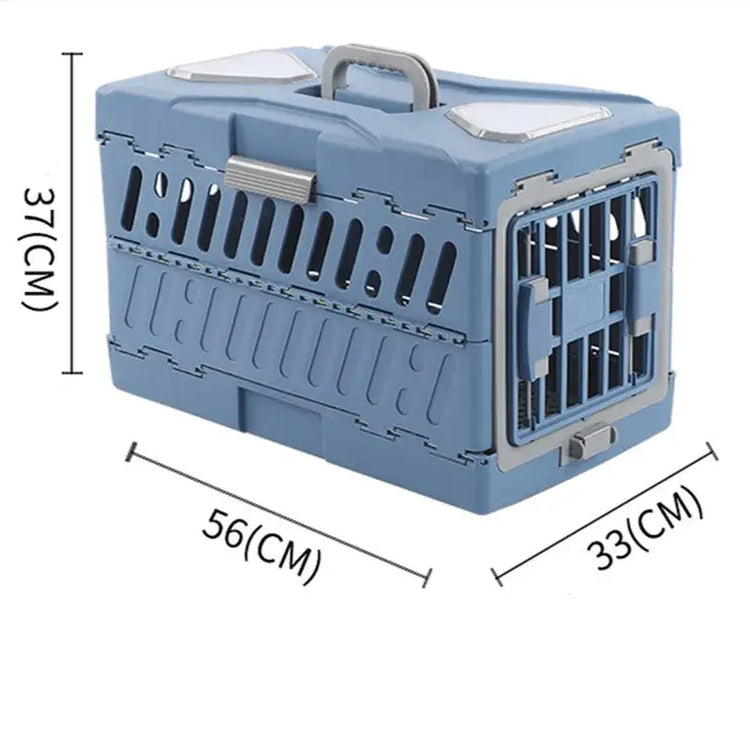 Pet Supplies Car Portable Cat Cage Portable Foldable Flight Case Breathable Kennel For Outing Pet Check-in Box - big