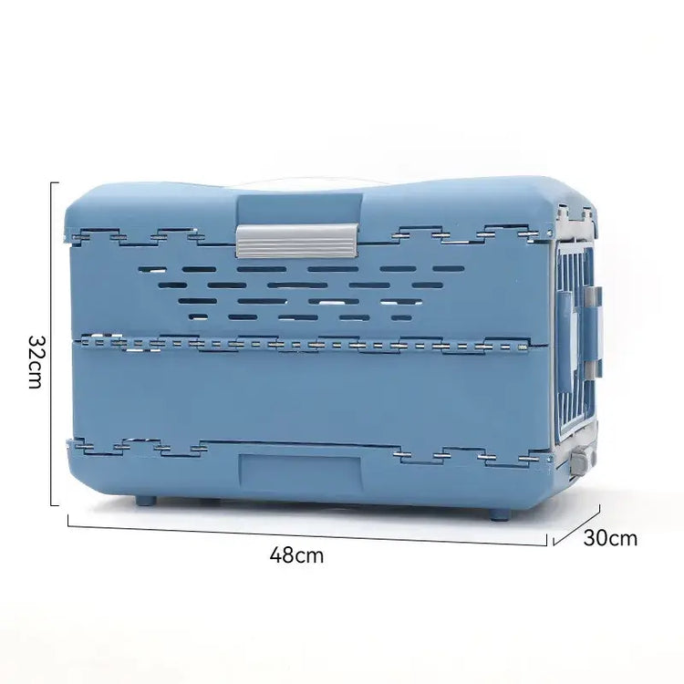 Pet Supplies Car Portable Cat Cage Portable Foldable Flight Case Breathable Kennel For Outing Pet Check-in Box - small 1