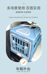 Pet Supplies Car Portable Cat Cage Portable Foldable Flight Case Breathable Kennel For Outing Pet Check-in Box