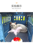 Pet Supplies Car Portable Cat Cage Portable Foldable Flight Case Breathable Kennel For Outing Pet Check-in Box