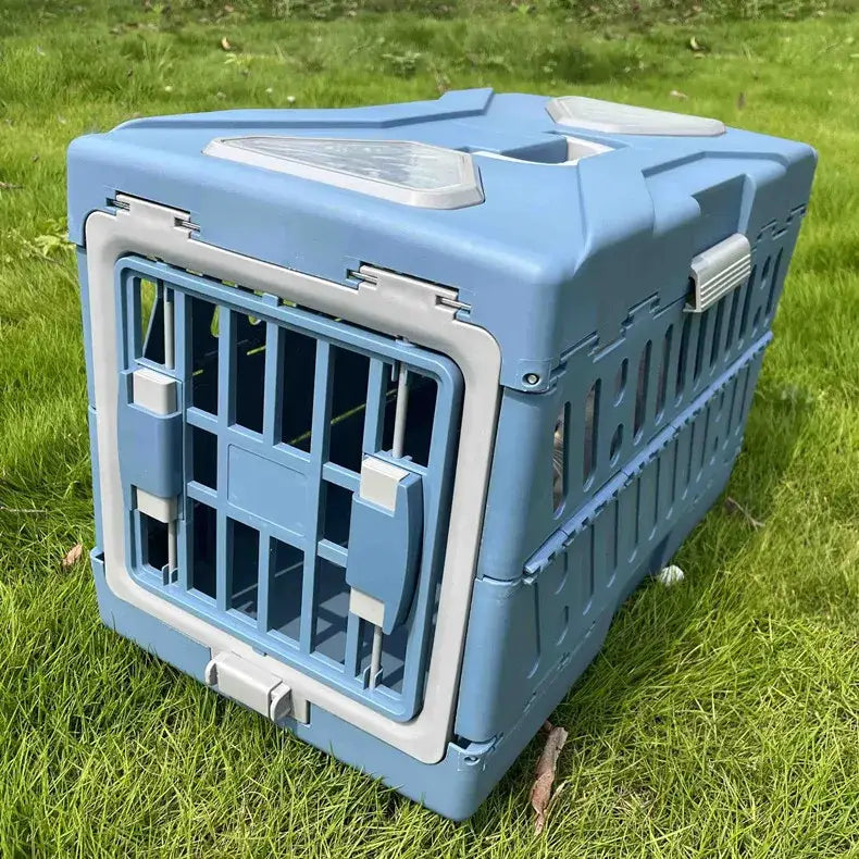 Pet Supplies Car Portable Cat Cage Portable Foldable Flight Case Breathable Kennel For Outing Pet Check-in Box