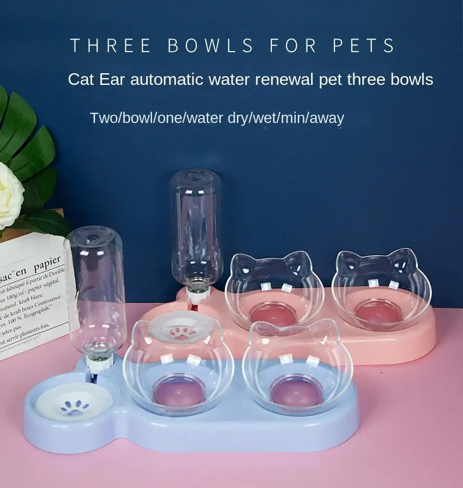 Pet SuppliesElevated Bowls For Cats And Durable Double Cat And Dog Bowl FeedersElevated Cat Feeding And Drinking