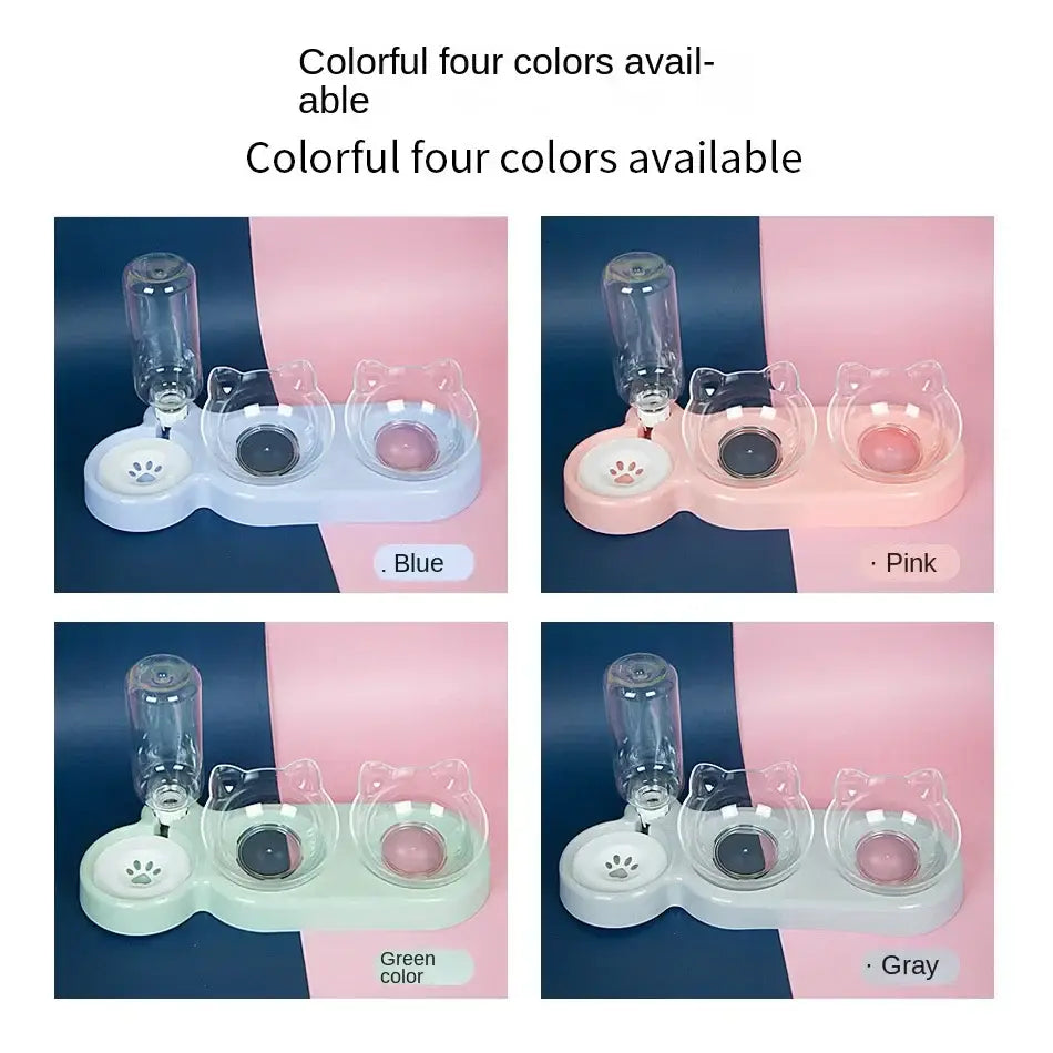 Pet SuppliesElevated Bowls For Cats And Durable Double Cat And Dog Bowl FeedersElevated Cat Feeding And Drinking