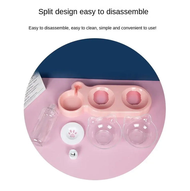 Pet SuppliesElevated Bowls For Cats And Durable Double Cat And Dog Bowl FeedersElevated Cat Feeding And Drinking