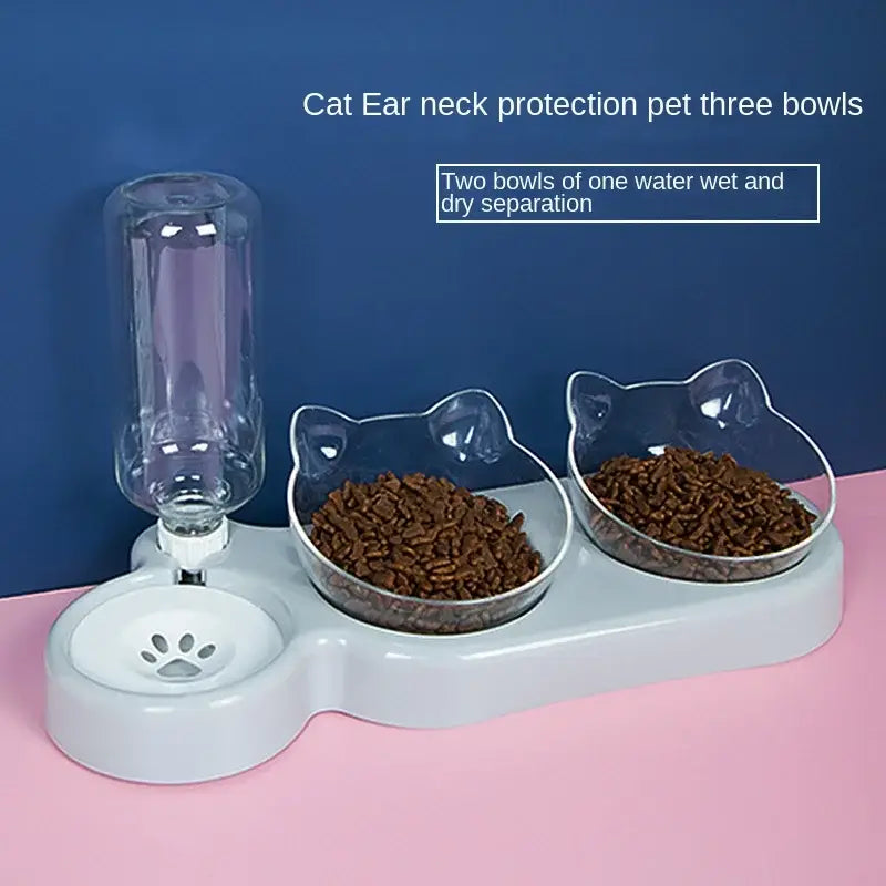 Pet SuppliesElevated Bowls For Cats And Durable Double Cat And Dog Bowl FeedersElevated Cat Feeding And Drinking