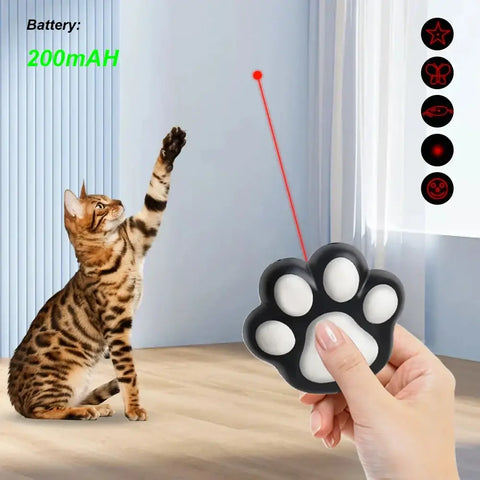 Pet Toys Cat USB Rechargeable Multifunctional Pet Laser Toy For Cats Interactive Funny Kitten Training Laser Toy Cat