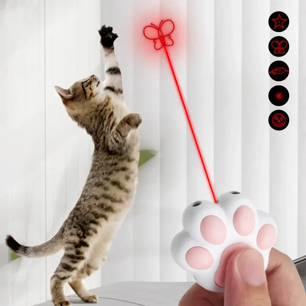 Pet Toys Cat USB Rechargeable Multifunctional Pet Laser Toy For Cats Interactive Funny Kitten Training Laser Toy Cat