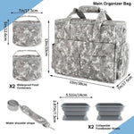 Pet Travel Bag Weekend Getaway Pet Storage Bag Includes Pad Pet Bowl Food Storage Pouch Multi-Functional Design