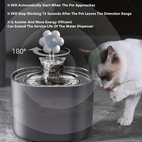 Pet Water Dispenser Circulating Fresh Water Filtration Cat Fountain Automatic Drinking Water Dispenser Cat Drinking