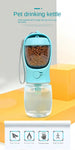 Portable Dog Cat Water Bottle with Storage Food and Water Container for Puppy Pets dogs Feeder Bowl Outdoor Travel Pet