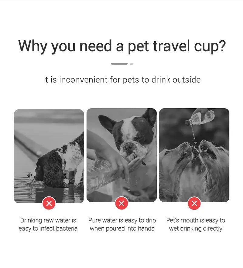 Portable Dog Water Bottle For Small Large Dogs Bowl Outdoor Walking Puppy Pet Travel Water Bottle Cat Drinking Bowl Dog