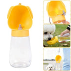 Portable Dog Water Bottle Leak-Proof Pet Drinking Bottle with Built-in Bowl Ideal for Walking Hiking and Travel