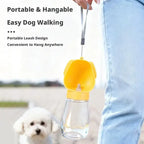 Portable Dog Water Bottle Leak-Proof Pet Drinking Bottle with Built-in Bowl Ideal for Walking Hiking and Travel