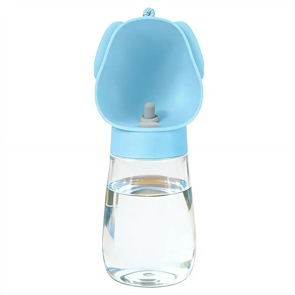 Portable Dog Water Bottle Leak-Proof Pet Drinking Bottle with Built-in Bowl Ideal for Walking Hiking and Travel