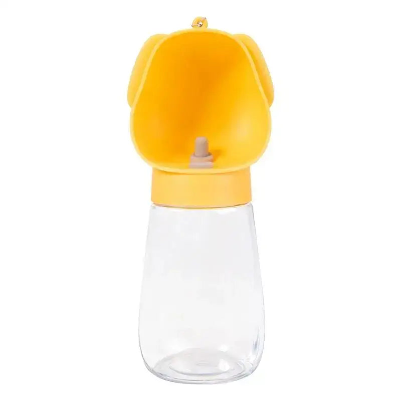 Portable Dog Water Bottle Leak-Proof Pet Drinking Bottle with Built-in Bowl Ideal for Walking Hiking and Travel