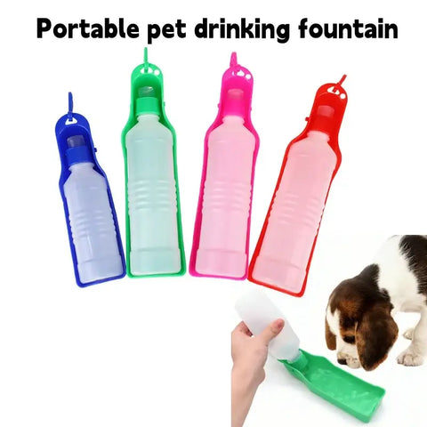 Portable Dog Water Bottle Outdoor Walking Hiking Travel Pet Drinking Cup Leakproof Reusable Water Dispenser
