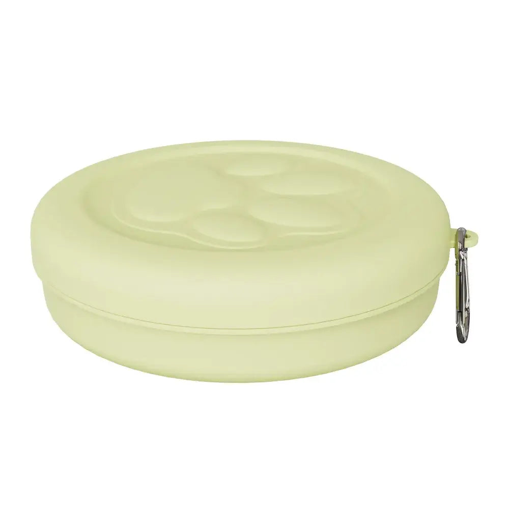 Portable Outdoor Pet Bowl: 2-in-1 Travel Dog Food/Water Dish with Treat Compartment for Hiking Camping and On-the-Go