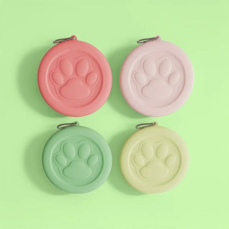 Portable Outdoor Pet Bowl: 2-in-1 Travel Dog Food/Water Dish with Treat Compartment for Hiking Camping and On-the-Go