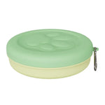 Portable Pet Bowl Set: Collapsible Outdoor Feeder with Snack Container for Dog & Cat Food on Hikes Camping and Travel