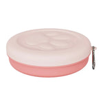 Portable Pet Bowl Set: Collapsible Outdoor Feeder with Snack Container for Dog & Cat Food on Hikes Camping and Travel