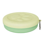 Portable Pet Bowl Set: Collapsible Outdoor Feeder with Snack Container for Dog & Cat Food on Hikes Camping and Travel