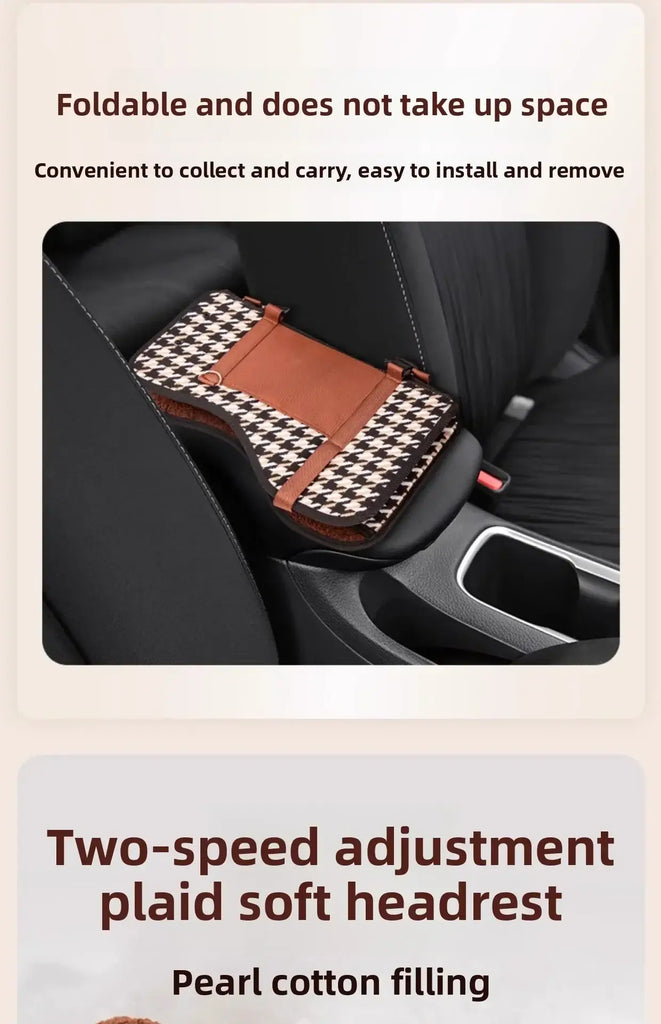 Portable Pet Car Safety Seat Cushion for Center Console Armrest Dog Cat Travel Bed for Small Pets