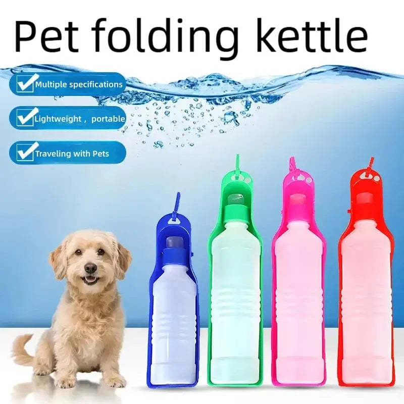 Portable Pet Dog Water Bottle Outdoor Travel Drinking Cup Leakproof Water Dispenser Feeder Bowl Portable Pet Water Bowl
