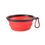 Portable Pet Food Bowl Durable TPR Bowl Cat and Dog Food Pet Silicone Collapsible Bowl Portable Travel Outdoor Water