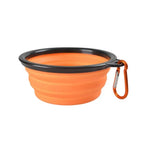 Portable Pet Food Bowl Durable TPR Bowl Cat and Dog Food Pet Silicone Collapsible Bowl Portable Travel Outdoor Water