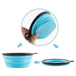 Portable Pet Food Bowl Durable TPR Bowl Cat and Dog Food Pet Silicone Collapsible Bowl Portable Travel Outdoor Water