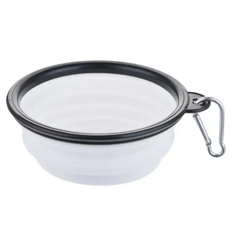 Portable Pet Food Bowl Durable TPR Bowl Cat and Dog Food Pet Silicone Collapsible Bowl Portable Travel Outdoor Water