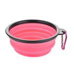 Portable Pet Food Bowl Durable TPR Bowl Cat and Dog Food Pet Silicone Collapsible Bowl Portable Travel Outdoor Water