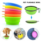 Portable Pet Food Bowl Durable TPR Bowl Cat and Dog Food Pet Silicone Collapsible Bowl Portable Travel Outdoor Water