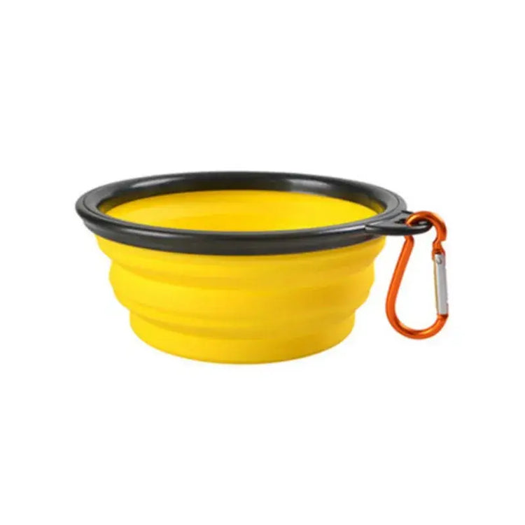 Portable Pet Food Bowl Durable TPR Bowl Cat and Dog Food Pet Silicone Collapsible Bowl Portable Travel Outdoor Water