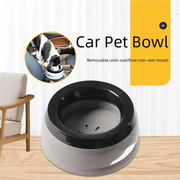 Portable Plastic Pet Dog Bowls No Spill Floating Design Non-Slip Cat Bowl Water Feeder Dry Mouth Support Pet Accessories