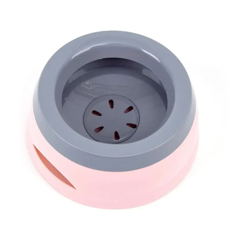 Portable Plastic Pet Dog Bowls No Spill Floating Design Non-Slip Cat Bowl Water Feeder Dry Mouth Support Pet